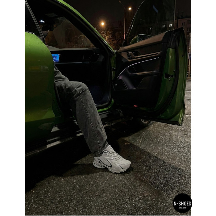 Мужские кроссовки Bona 808M Grey-Dark Grey 6136 из натуральной кожи