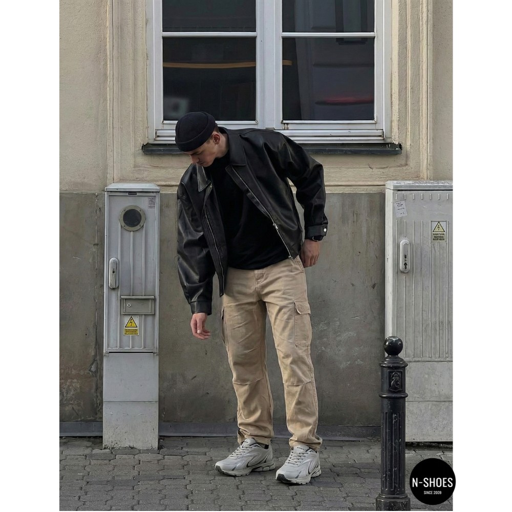 Чоловічі кросівки Bona 808M Grey-Dark Grey 6136 з натуральної шкіри