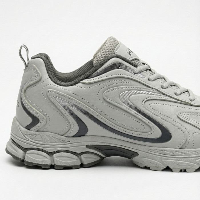 Мужские кроссовки Bona 808M Grey-Dark Grey 6136 из натуральной кожи