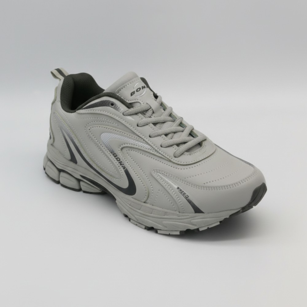 Чоловічі кросівки Bona 808M Grey-Dark Grey 6136 з натуральної шкіри