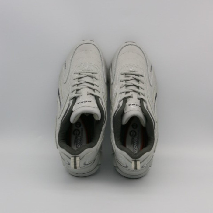 Мужские кроссовки Bona 808M Grey-Dark Grey 6136 из натуральной кожи