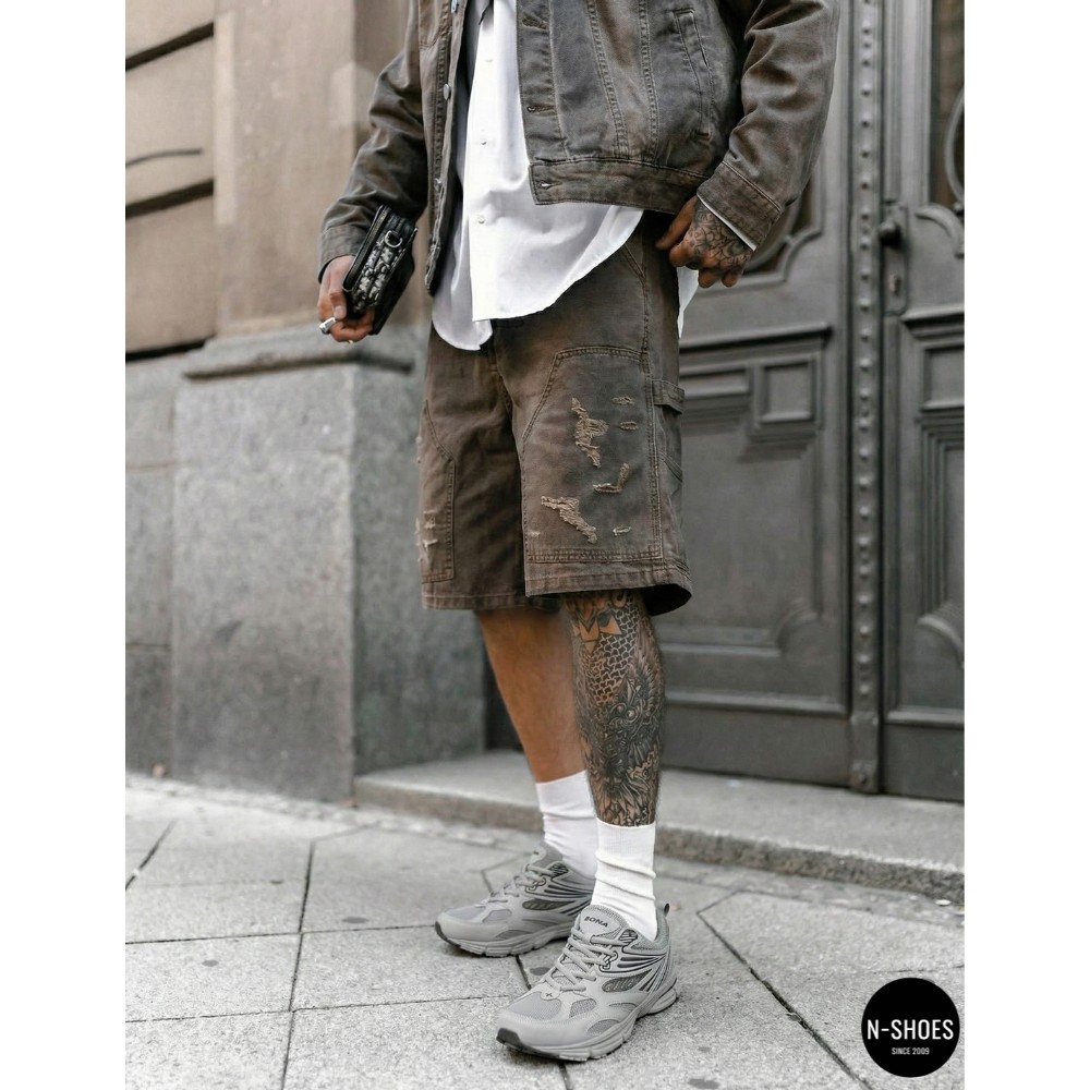 Чоловічі шкіряні кросівки Bona 876M: дизайн ASICS Gel-Kayano