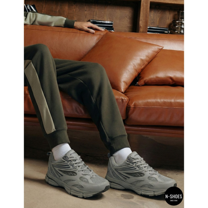 Men's Leather Sneakers Bona 876M: ASICS Gel-Kayano Style Design