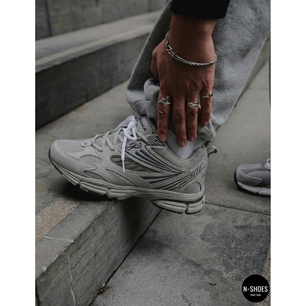 Чоловічі шкіряні кросівки Bona 876M: дизайн ASICS Gel-Kayano