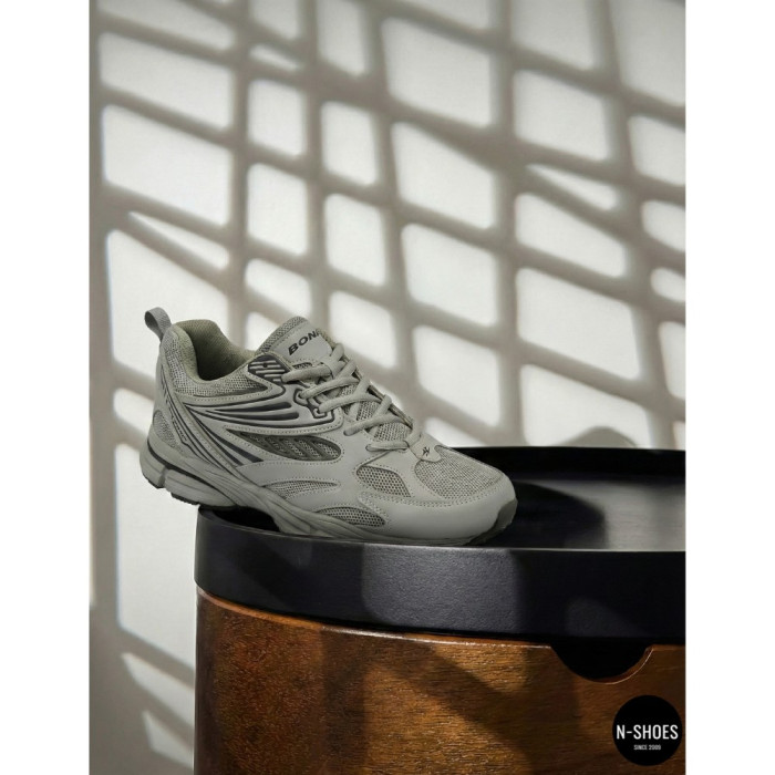 Men's Leather Sneakers Bona 876M: ASICS Gel-Kayano Style Design