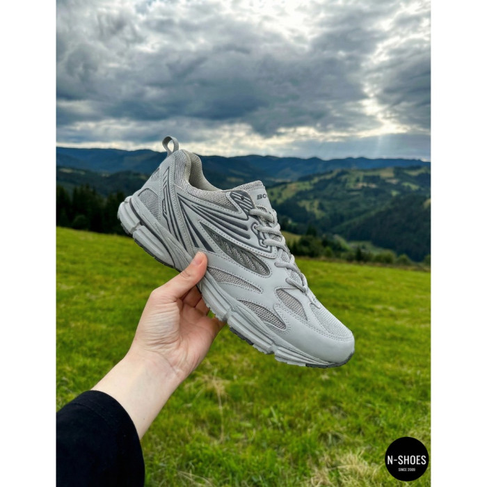Men's Leather Sneakers Bona 876M: ASICS Gel-Kayano Style Design
