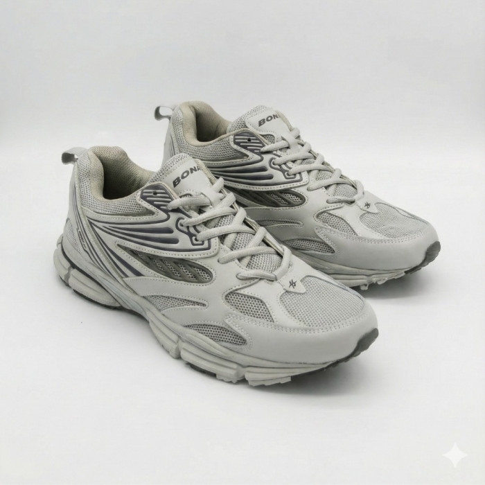 Men's Leather Sneakers Bona 876M: ASICS Gel-Kayano Style Design