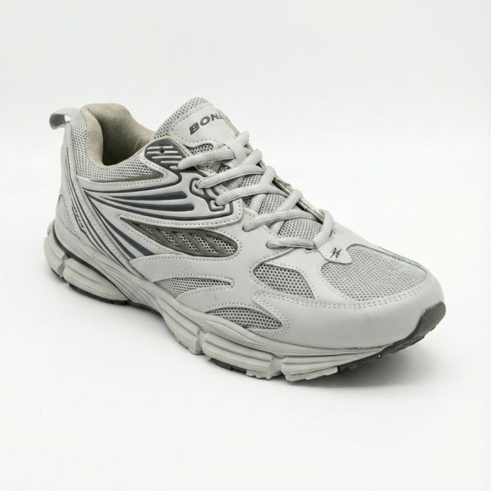 Men's Leather Sneakers Bona 876M: ASICS Gel-Kayano Style Design