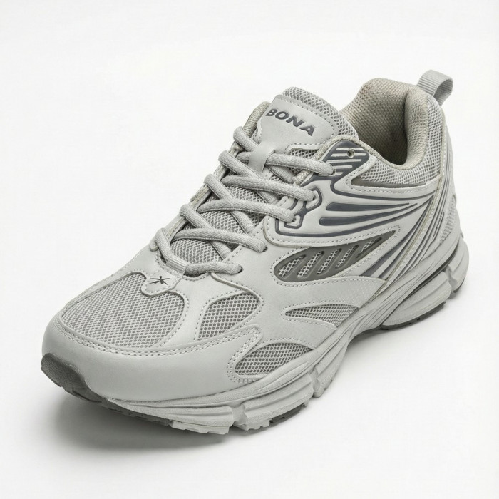 Men's Leather Sneakers Bona 876M: ASICS Gel-Kayano Style Design