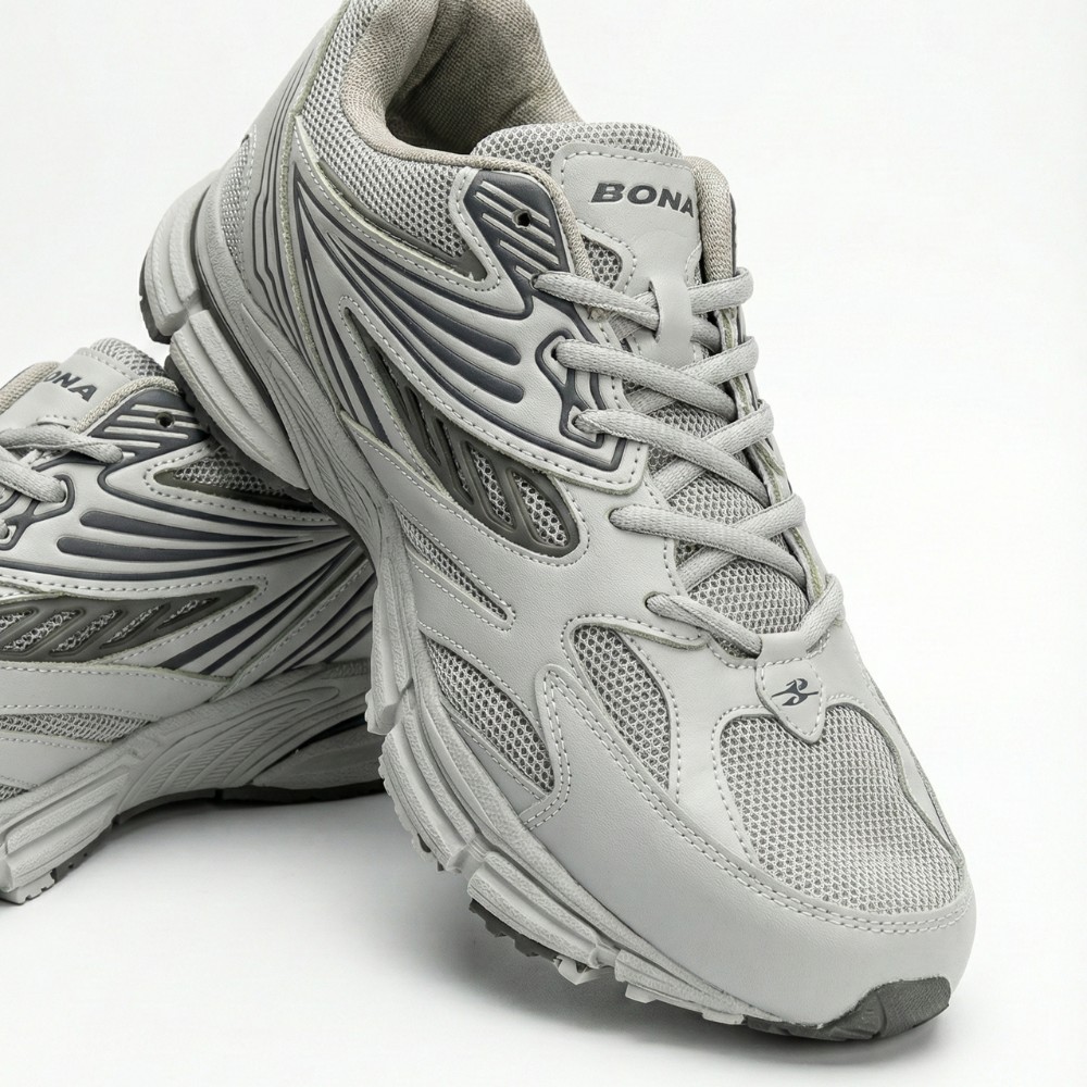 Чоловічі шкіряні кросівки Bona 876M: дизайн ASICS Gel-Kayano