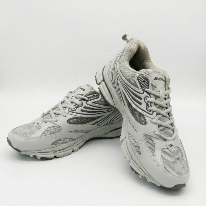 Men's Leather Sneakers Bona 876M: ASICS Gel-Kayano Style Design