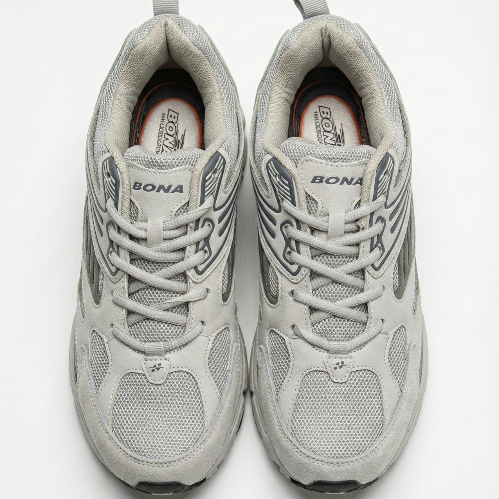 Чоловічі шкіряні кросівки Bona 876M: дизайн ASICS Gel-Kayano