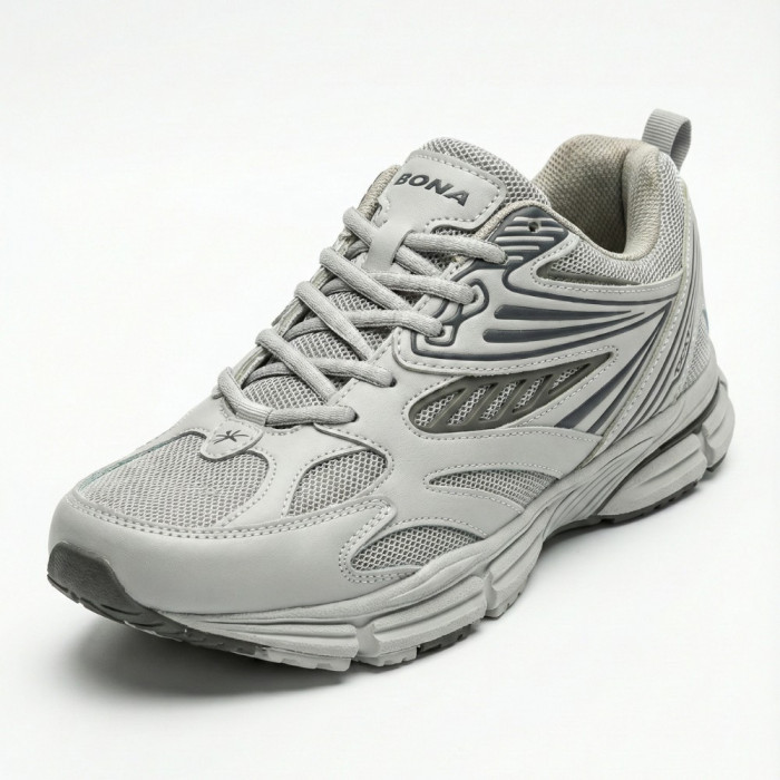 Men's Leather Sneakers Bona 876M: ASICS Gel-Kayano Style Design