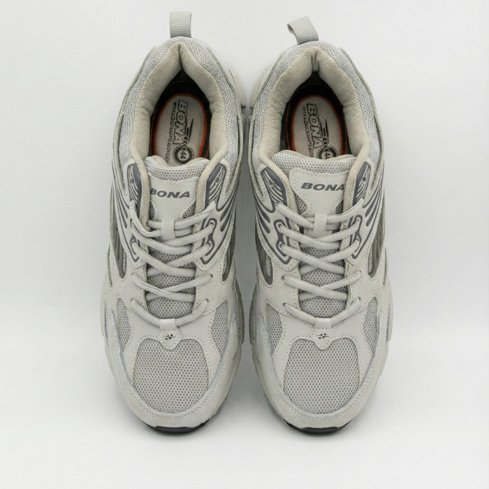 Men's Leather Sneakers Bona 876M: ASICS Gel-Kayano Style Design