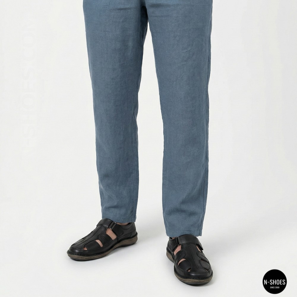 Чоловічі літні туфлі N-SHOES Man's 211820 041 black 6141 з Туреччини