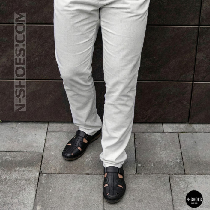 Чоловічі літні туфлі N-SHOES Man's 211820 041 black 6141 з Туреччини