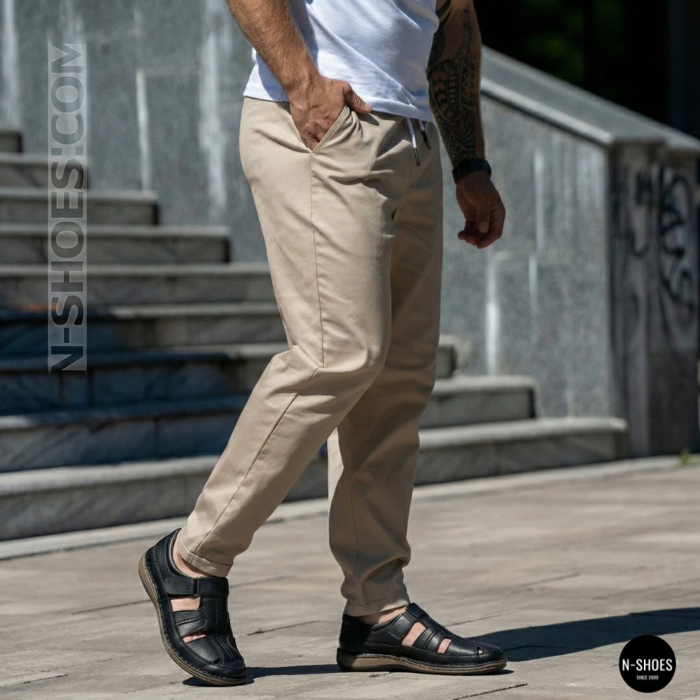 Чоловічі літні туфлі N-SHOES Man's 211820 041 black 6141 з Туреччини