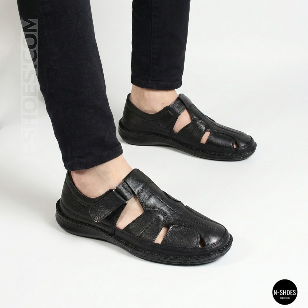 Чоловічі літні туфлі N-SHOES Man's 211820 041 black 6141 з Туреччини