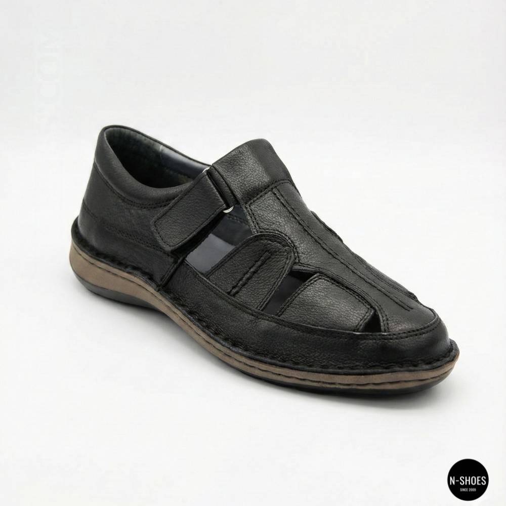 Чоловічі літні туфлі N-SHOES Man's 211820 041 black 6141 з Туреччини
