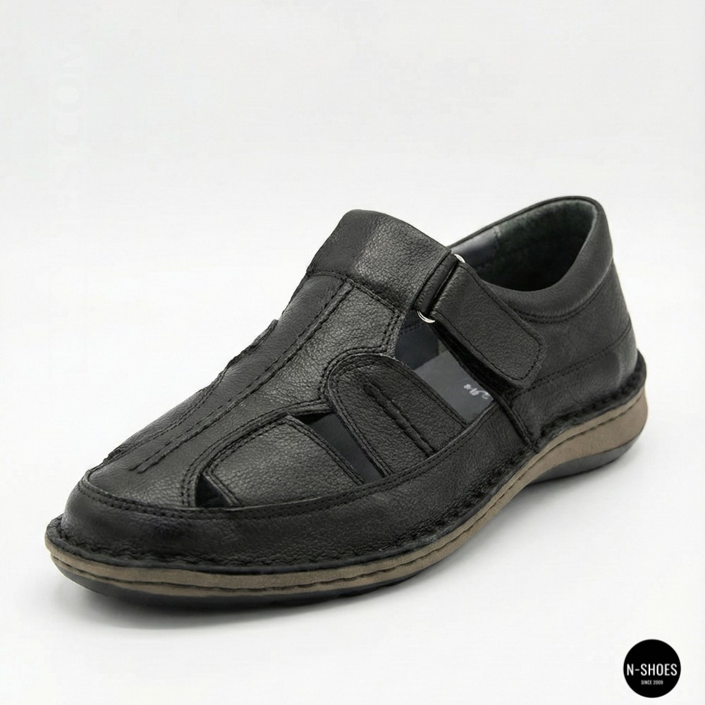 Чоловічі літні туфлі N-SHOES Man's 211820 041 black 6141 з Туреччини