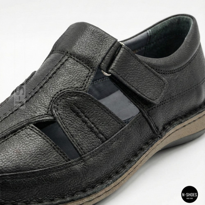 Чоловічі літні туфлі N-SHOES Man's 211820 041 black 6141 з Туреччини