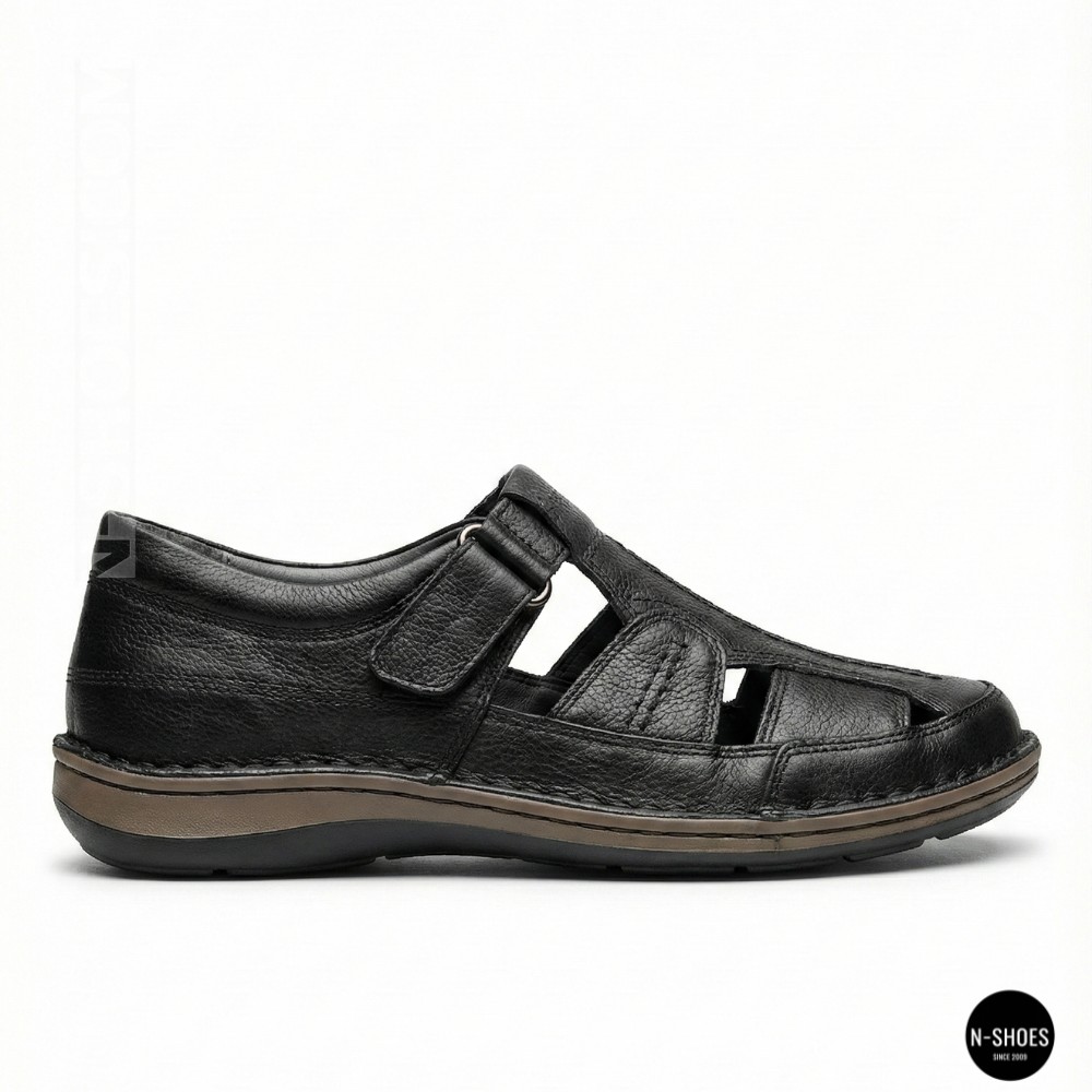 Чоловічі літні туфлі N-SHOES Man's 211820 041 black 6141 з Туреччини