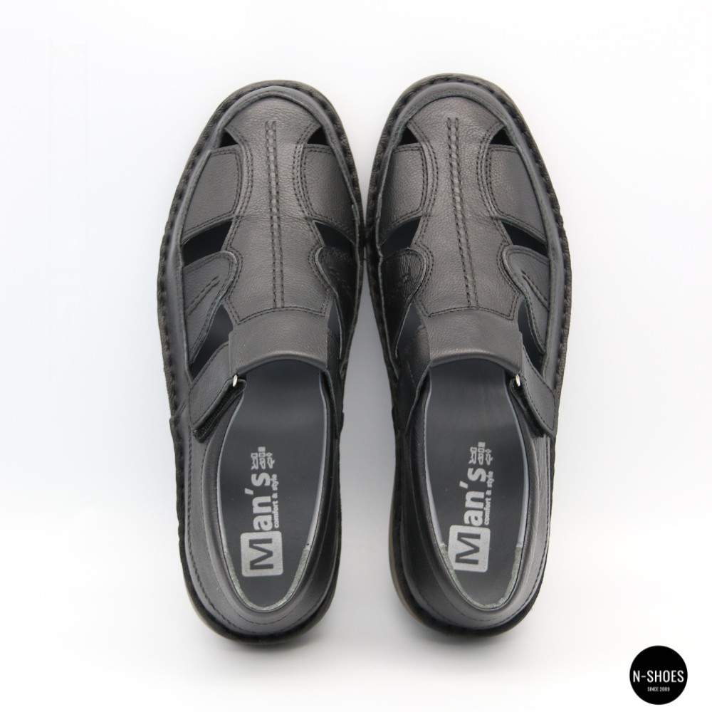 Чоловічі літні туфлі N-SHOES Man's 211820 041 black 6141 з Туреччини