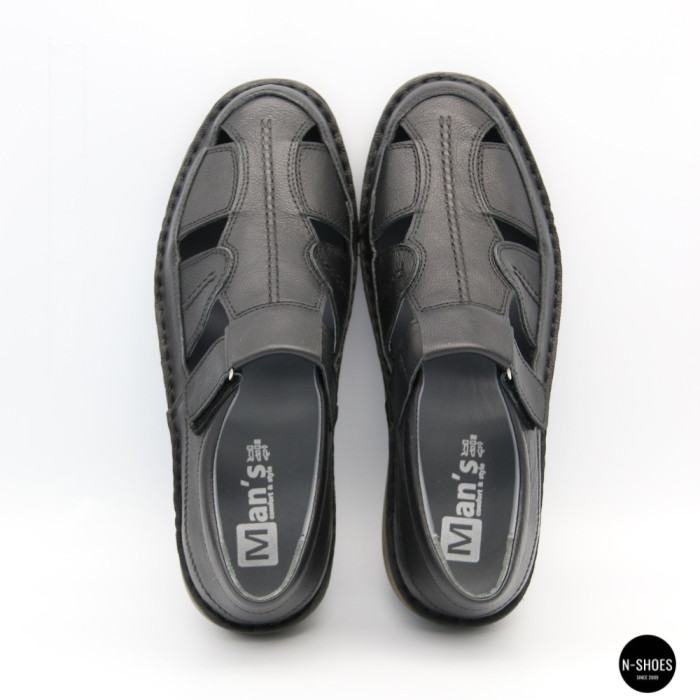Чоловічі літні туфлі N-SHOES Man's 211820 041 black 6141 з Туреччини
