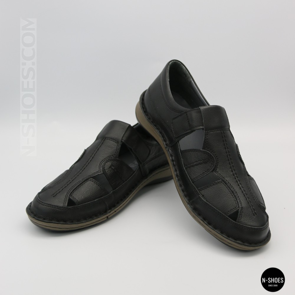 Чоловічі літні туфлі N-SHOES Man's 211820 041 black 6141 з Туреччини