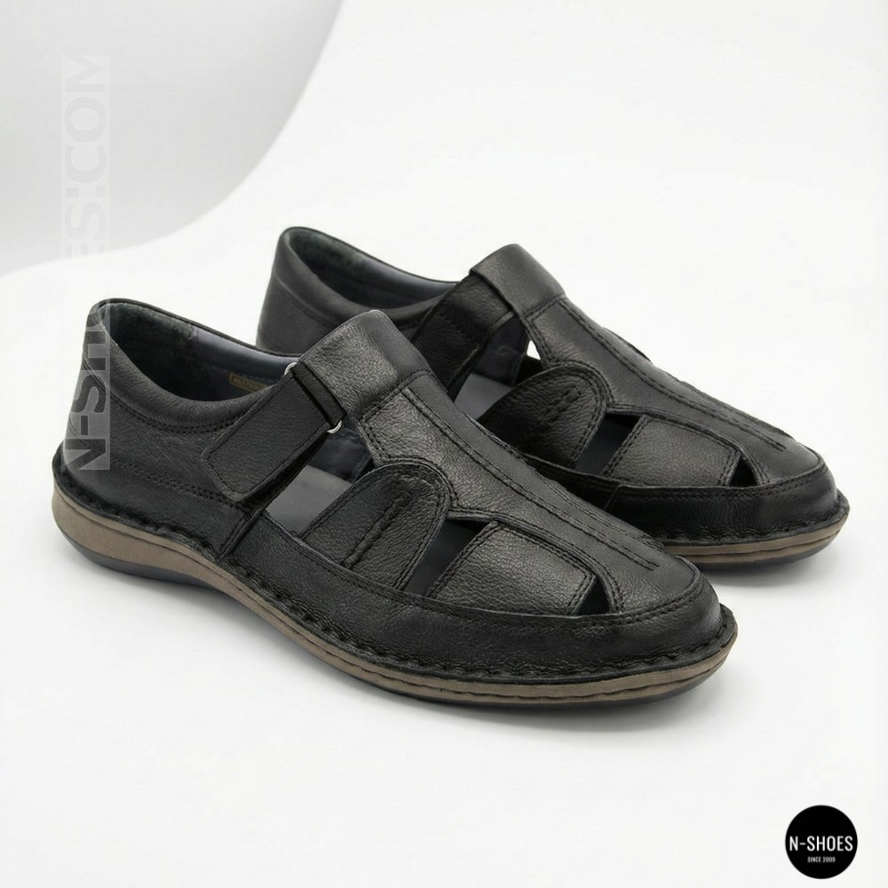 Чоловічі літні туфлі N-SHOES Man's 211820 041 black 6141 з Туреччини