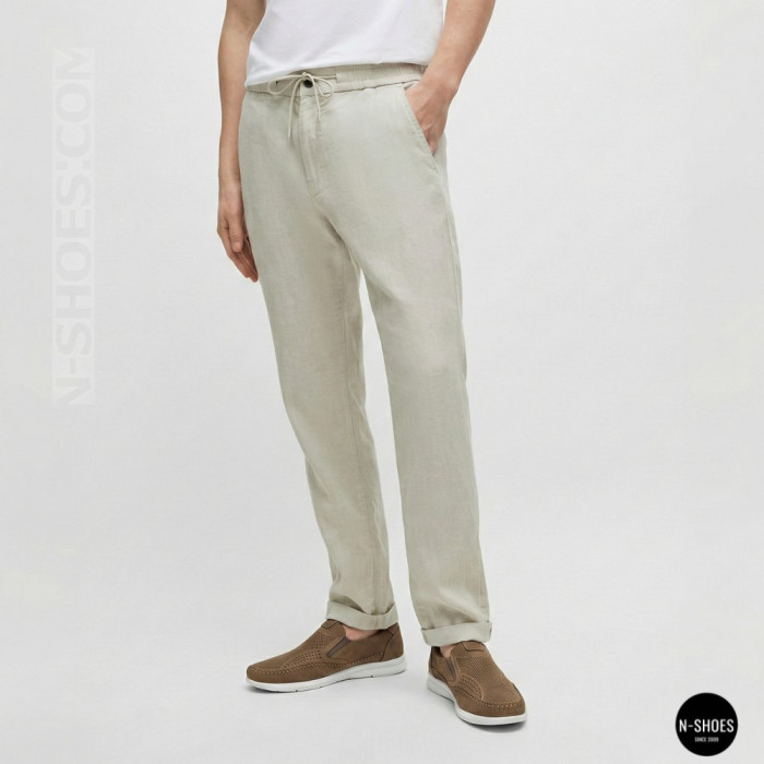 Мужские туфли с перфорацией N-SHOES Man's (Турция) 211834 020 beige nubuk 6142