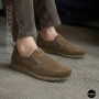 Чоловічі туфлі з перфорацією N-SHOES Man's (Туреччина) 211834 020 beige nubuk 6142