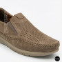 Чоловічі туфлі з перфорацією N-SHOES Man's (Туреччина) 211834 020 beige nubuk 6142