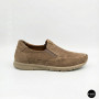 Чоловічі туфлі з перфорацією N-SHOES Man's (Туреччина) 211834 020 beige nubuk 6142