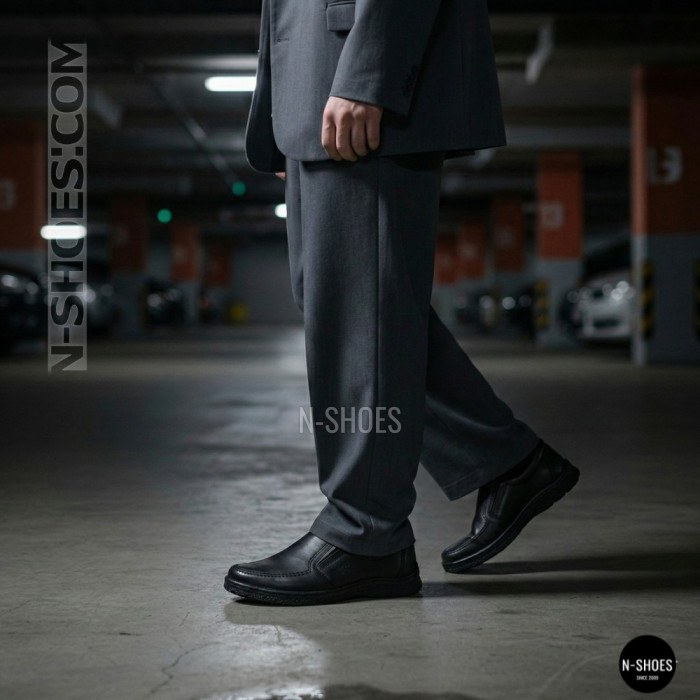 Mens Leather Slip-On Shoes Alex Bens 32-6179