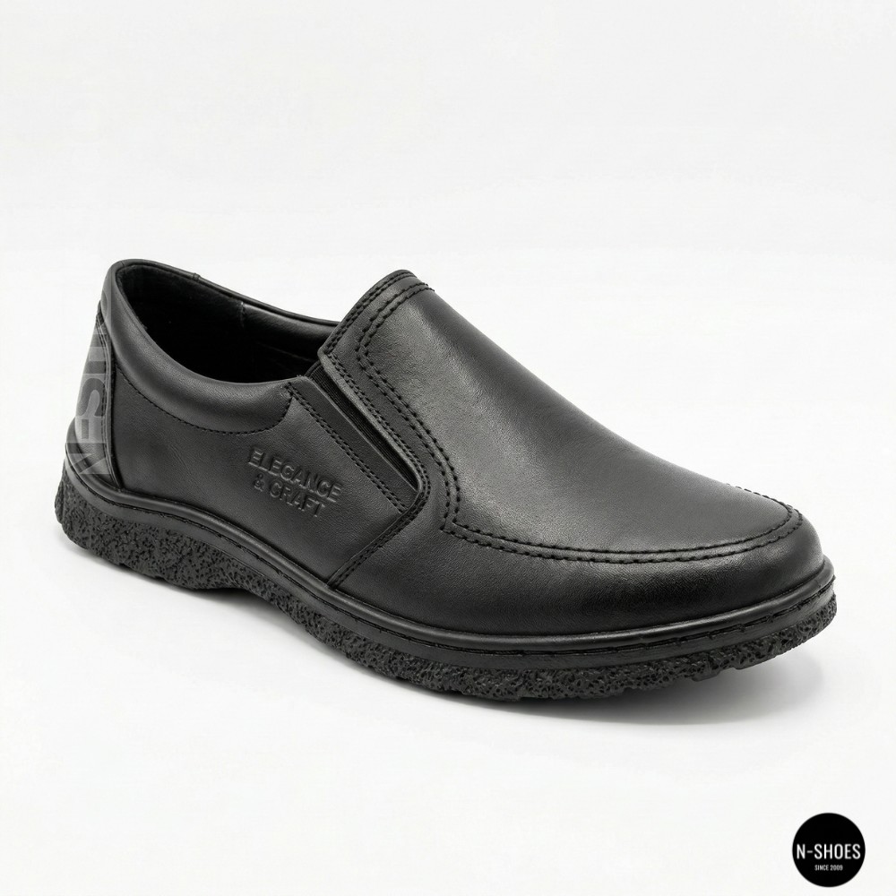 Mens Leather Slip-On Shoes Alex Bens 32-6179