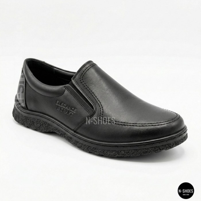 Mens Leather Slip-On Shoes Alex Bens 32-6179