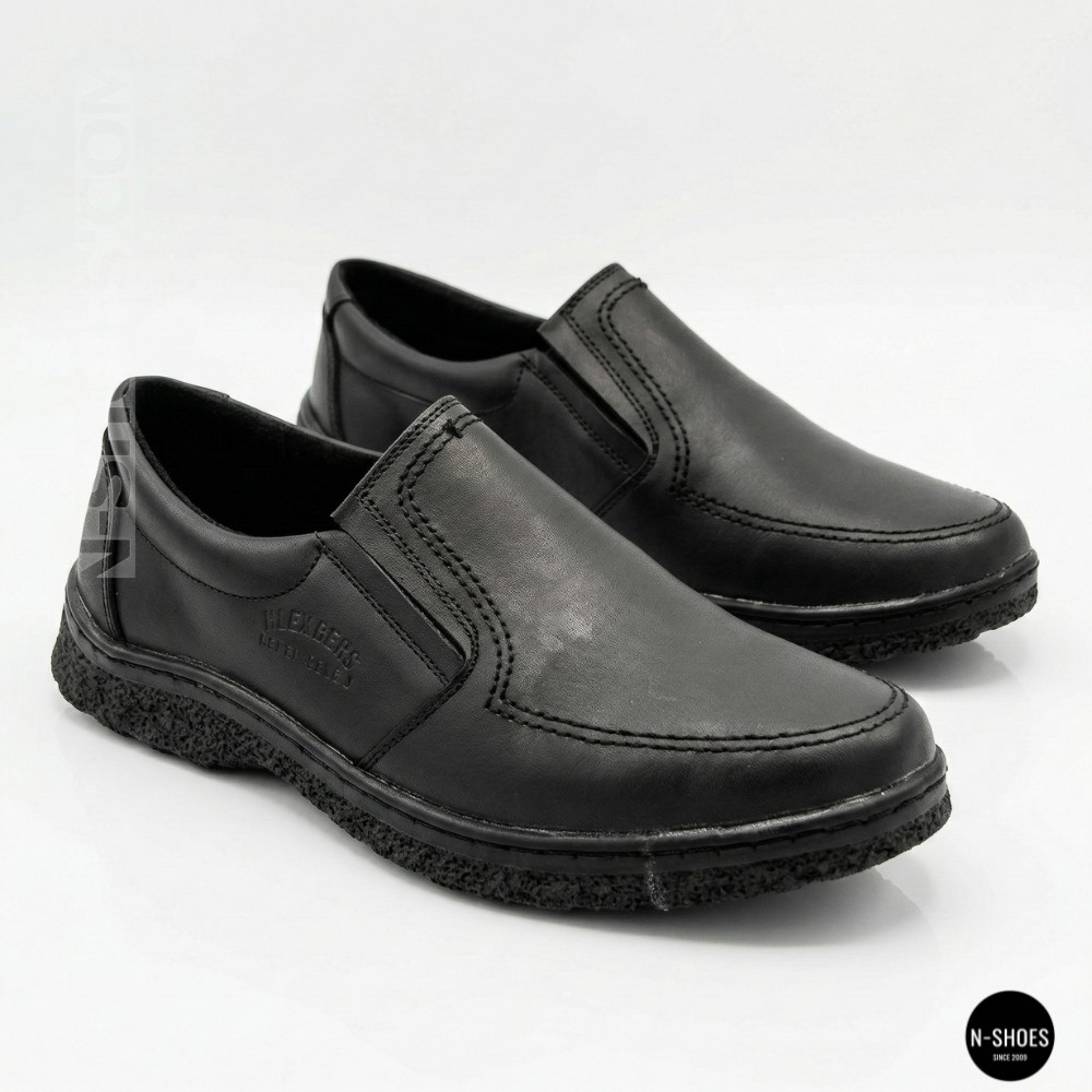 Mens Leather Slip-On Shoes Alex Bens 32-6179