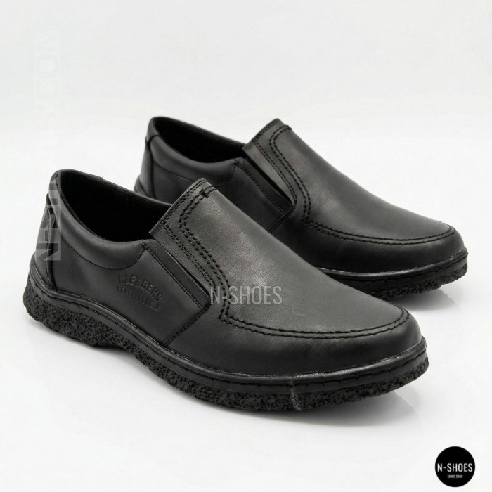 Mens Leather Slip-On Shoes Alex Bens 32-6179