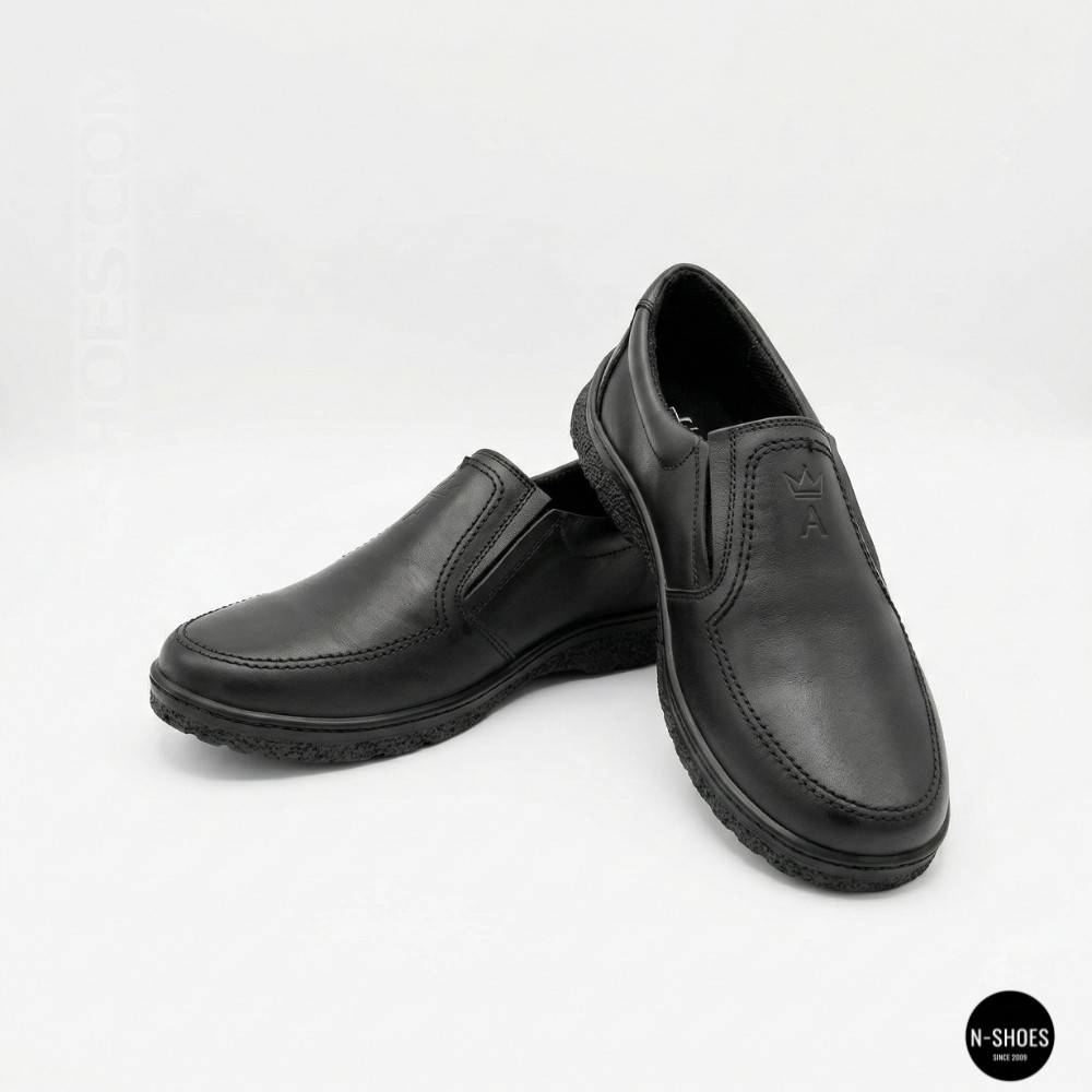 Mens Leather Slip-On Shoes Alex Bens 32-6179