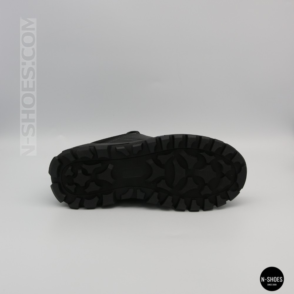 Чоловічі чорні шкіряні кросівки демісезонні Alex Bens 03-vm-340-1-03-6180