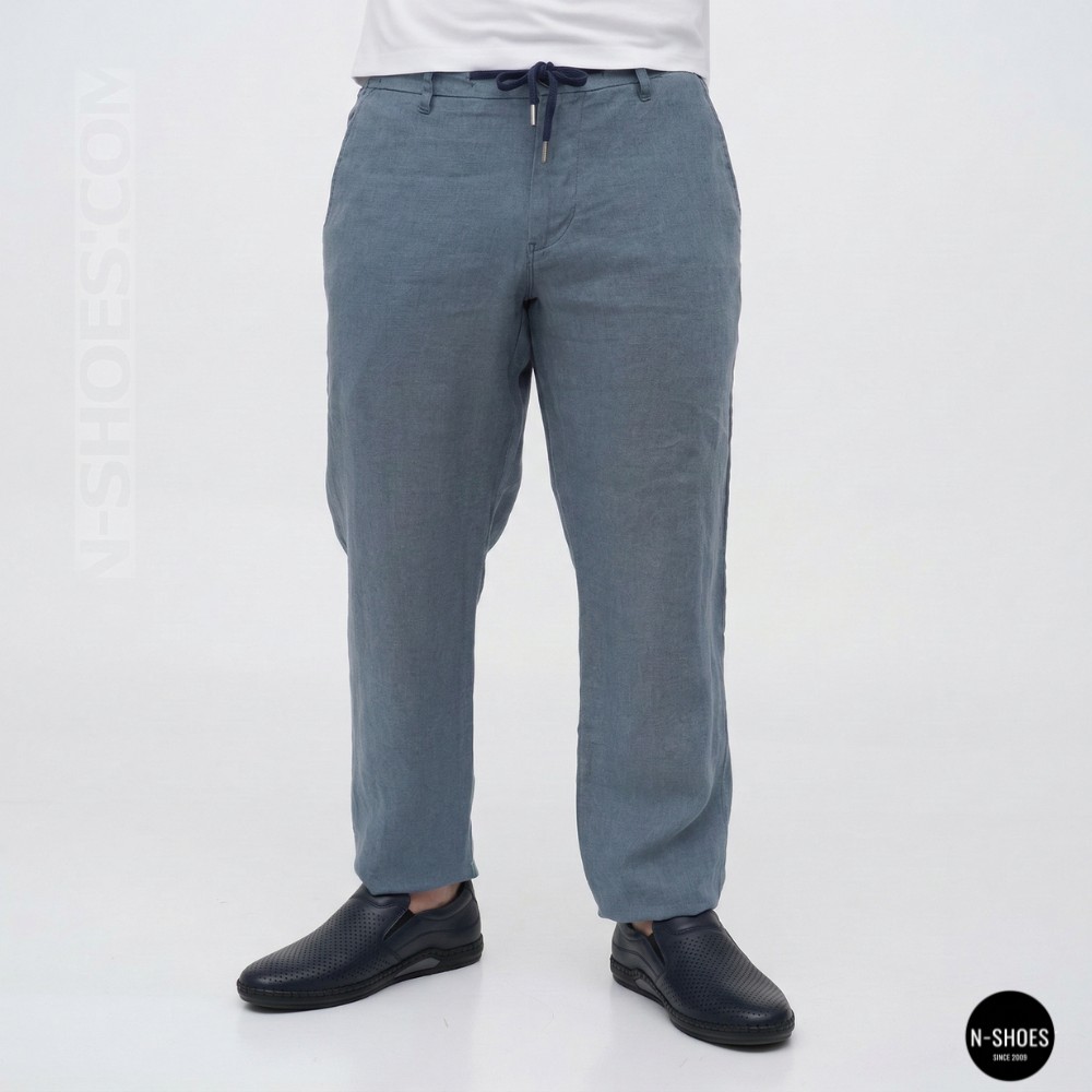 Чоловічі літні туфлі-мокасини з перфорацією Mens 211850 6182 сині