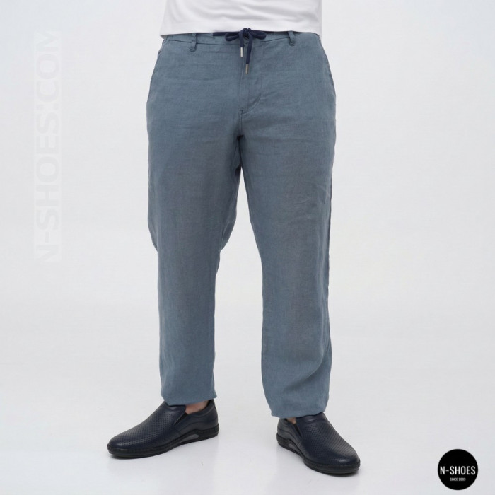 Чоловічі літні туфлі-мокасини з перфорацією Mens 211850 6182 сині