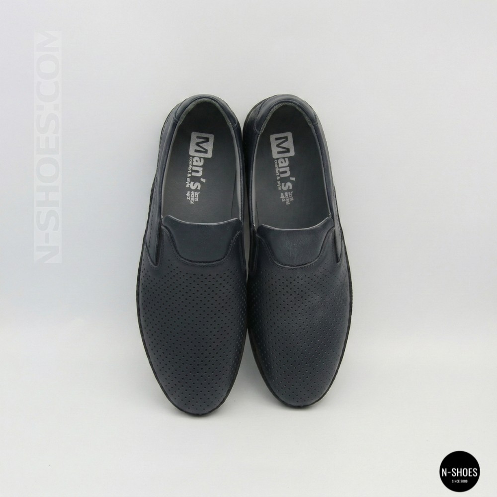 Чоловічі літні туфлі-мокасини з перфорацією Mens 211850 6182 сині