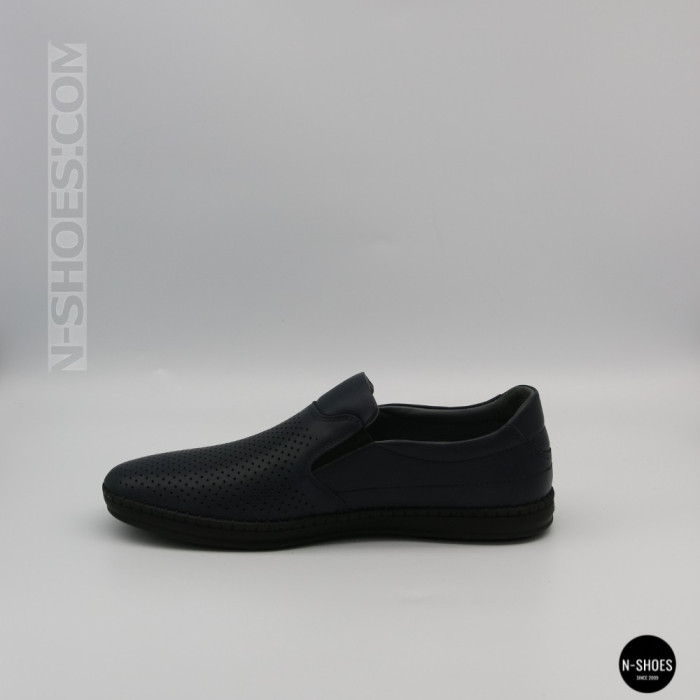 Чоловічі літні туфлі-мокасини з перфорацією Mens 211850 6182 сині