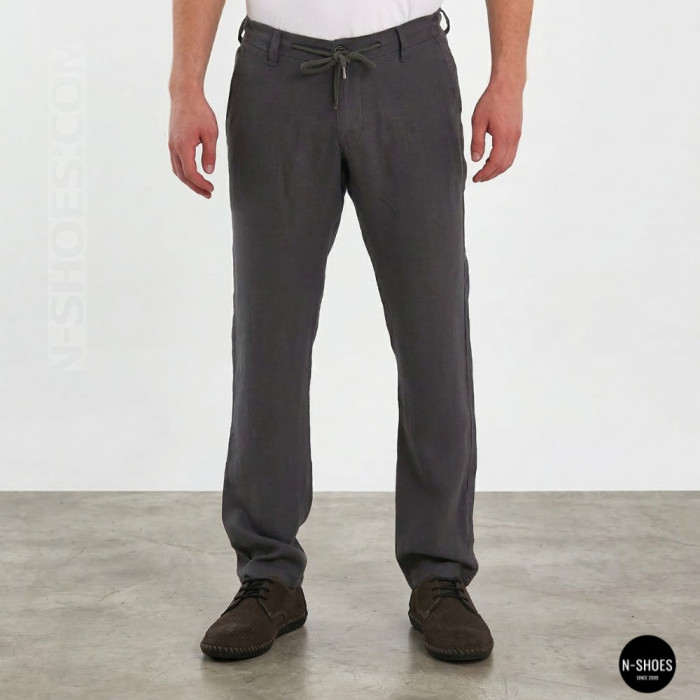 Чоловічі літні туфлі-мокасини із сірого нубуку Mens 211832 177 grey nubuk 6195