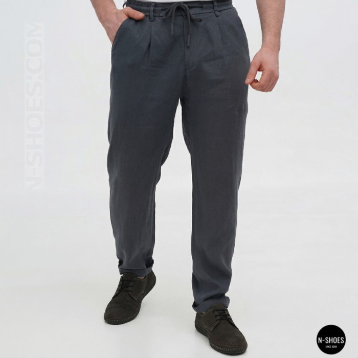 Чоловічі літні туфлі-мокасини із сірого нубуку Mens 211832 177 grey nubuk 6195