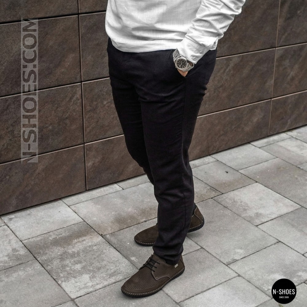 Мужские летние туфли-мокасины из серого нубука Mens 211832 177 grey nubuk 6195