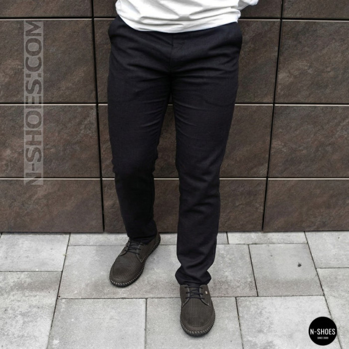 Чоловічі літні туфлі-мокасини із сірого нубуку Mens 211832 177 grey nubuk 6195