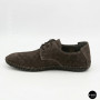 Мужские летние туфли-мокасины из серого нубука Mens 211832 177 grey nubuk 6195